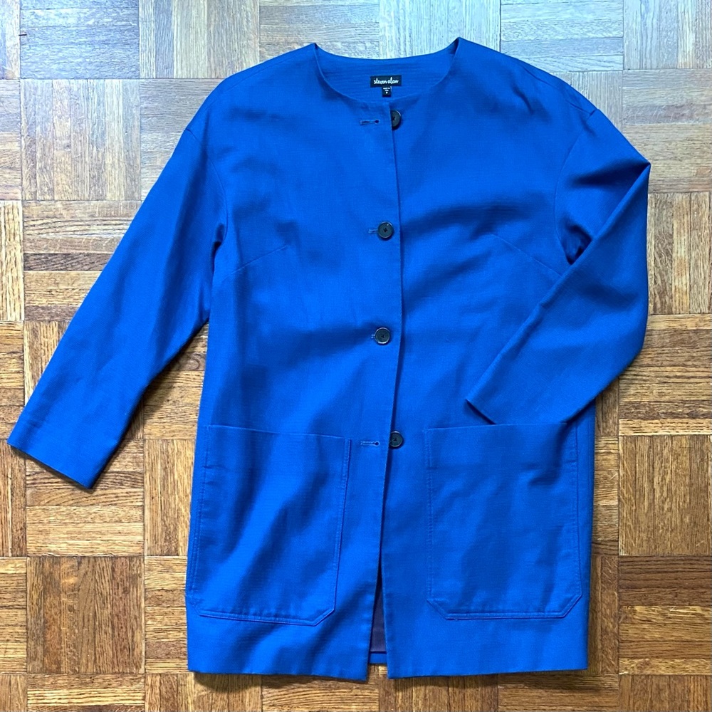 Blue chore jacket coat XS